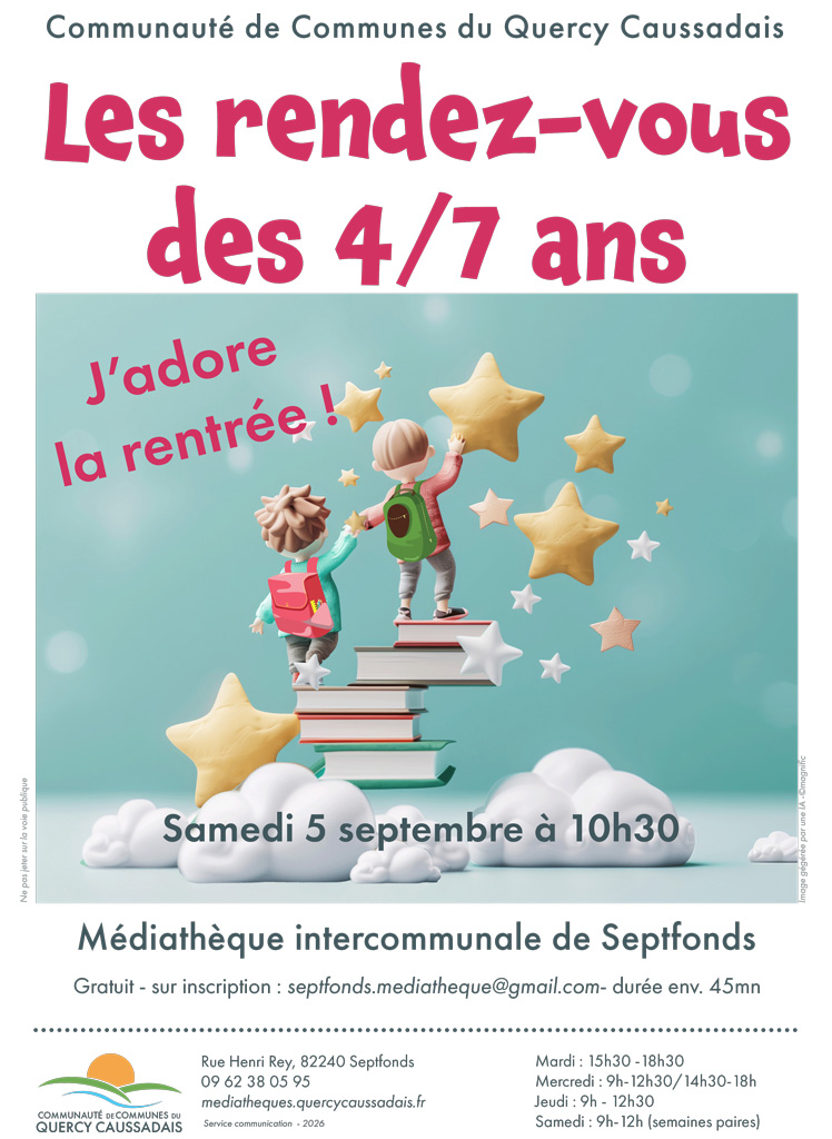 Enfants qui montent des marches de livres