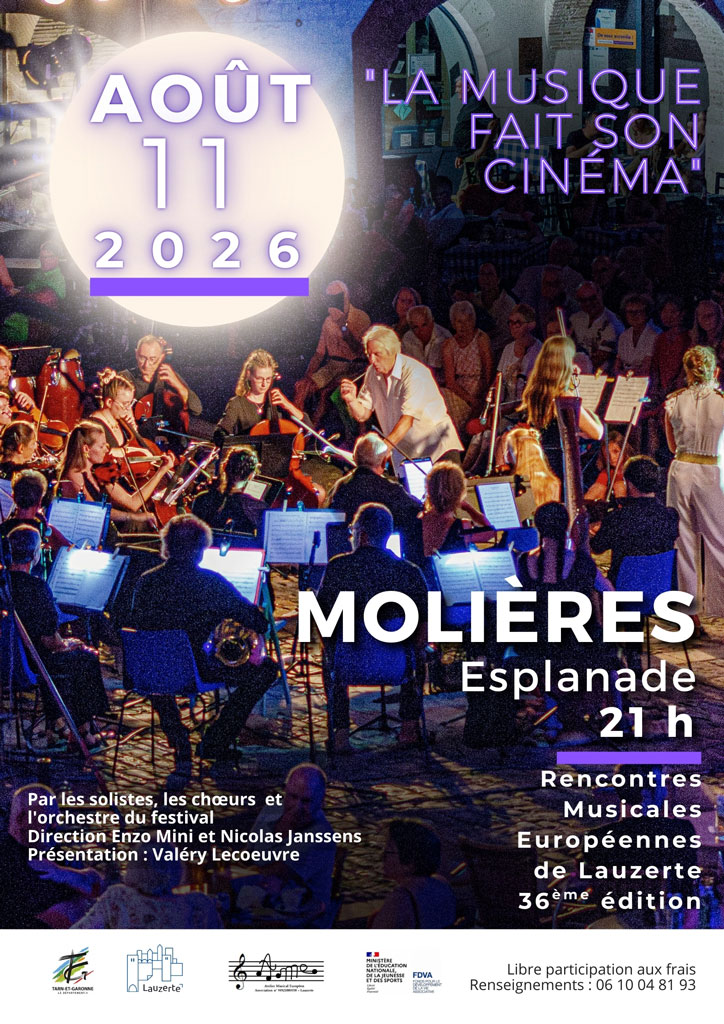 Orchestre qui joue dans les tons bleus