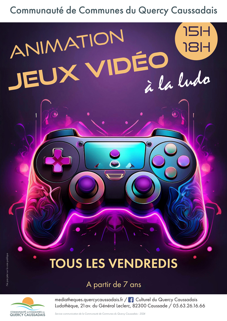 Manette de jeux vidéo sur fond violet.