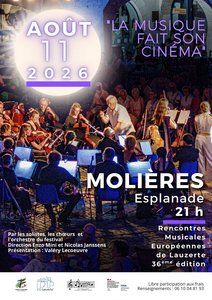 Orchestre qui joue dans les tons bleus