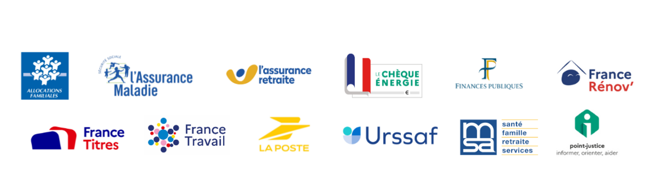 Logos urssaf, France renov', MSA...