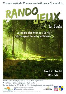 Rayon de lumière à travers une forêt.