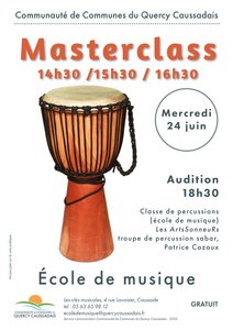 Djembé sur fond blanc